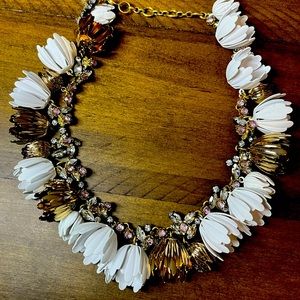 Statement flower necklace